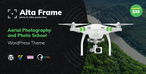 Altaframe - Drone Aerial Videography and Photo School WordPress Theme Logo